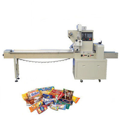 중국 220V 2.4kw 사탕 베개 팩 기계, 수평한 베개 감싸는 기계 협력 업체